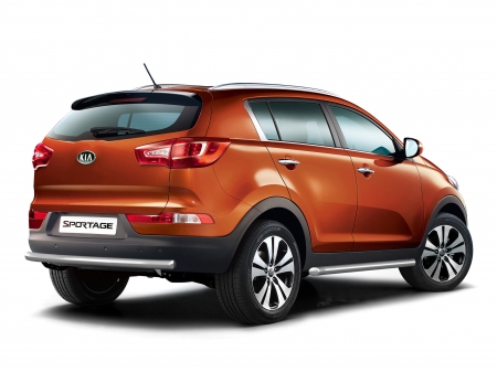 Защита порогов d63мм Kia Sportage (нерж)